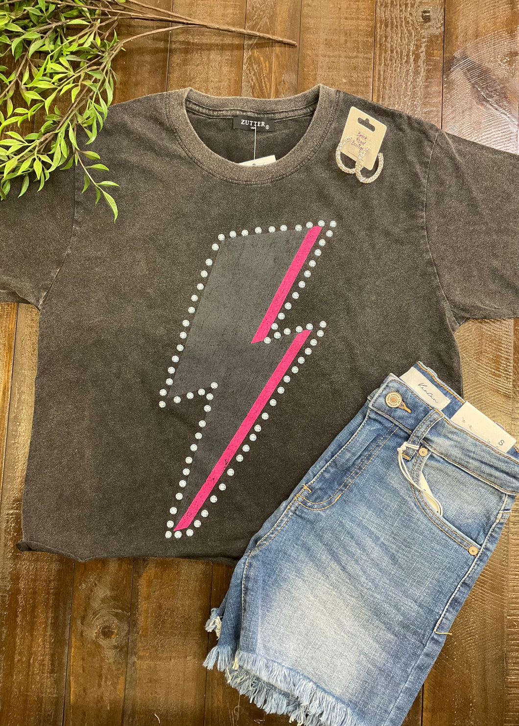 Lightning Crop Tee