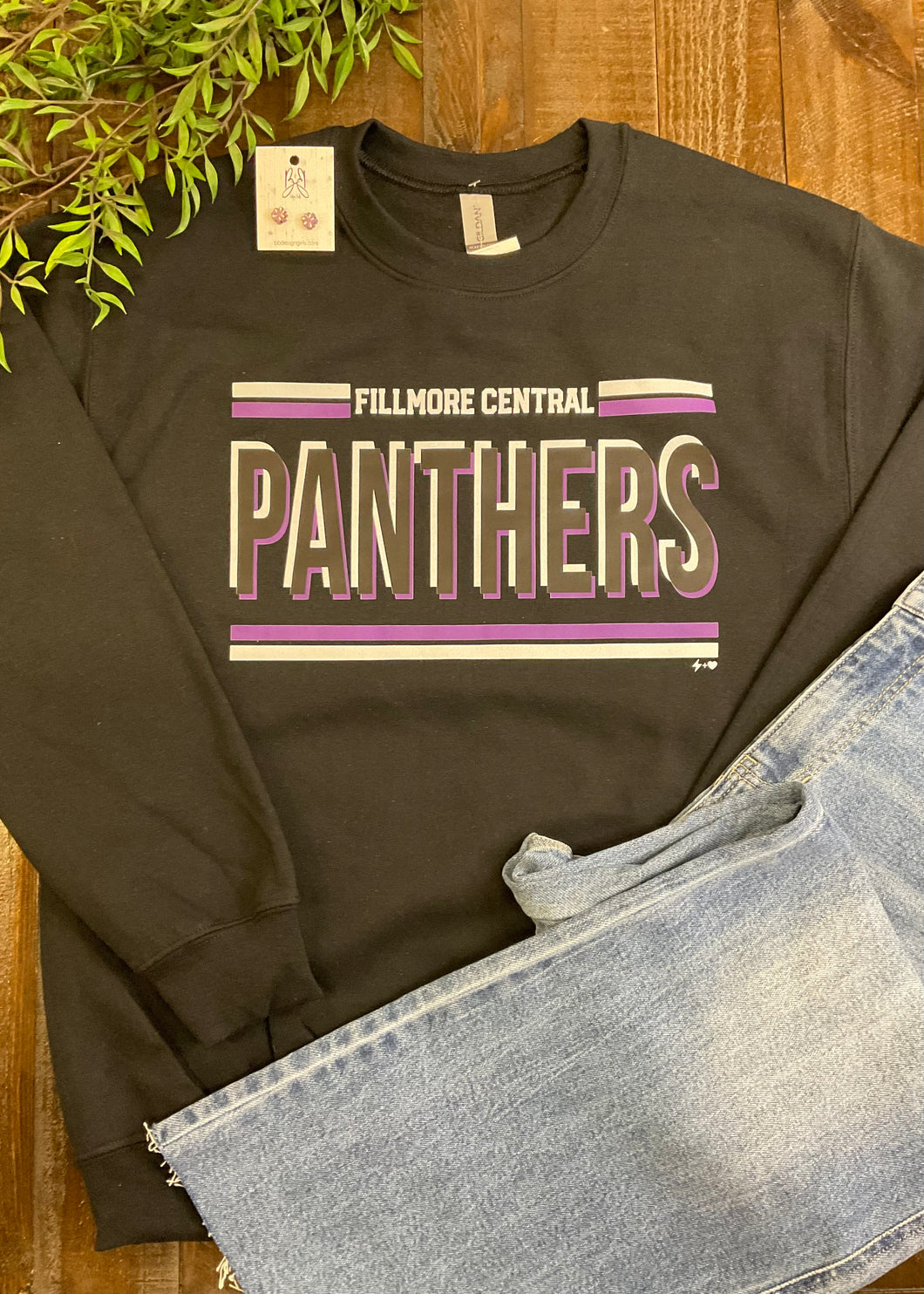 Black FC Panther Sweatshirt (Youth Sizes Available)