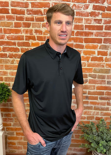 Black Performance Polo